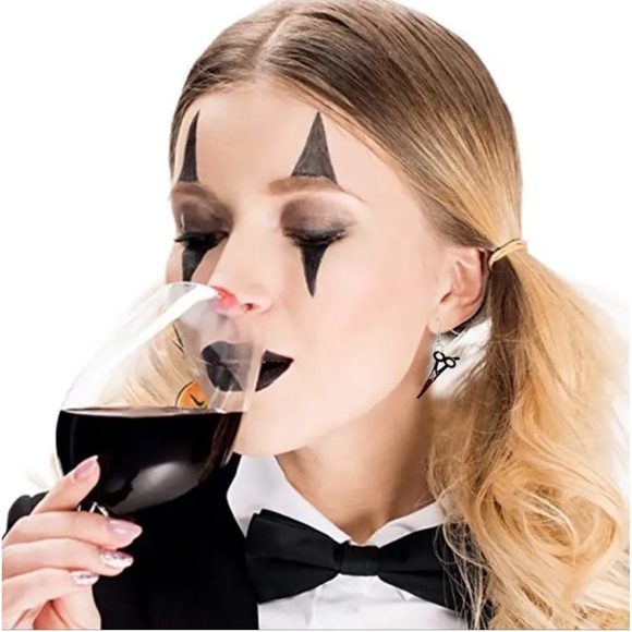 EarringsBloody Scissors #3, NIP, Horror Movie Night Accessory - Picture 6 of 6